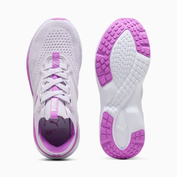 Chaussures de course à pied SOFTRIDE Mayve Enfant et adolescent, Lilac Frost-Pure Magenta-PUMA Silver, extralarge
