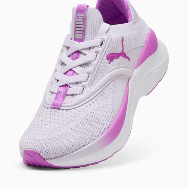 SOFTRIDE Mayve Big Kids' Running Shoes, Lilac Frost-Pure Magenta-PUMA Silver, extralarge