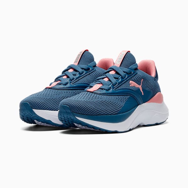 SOFTRIDE Mayve Big Kids' Running Shoes, Dark Indigo-Pinkscape-PUMA White, extralarge