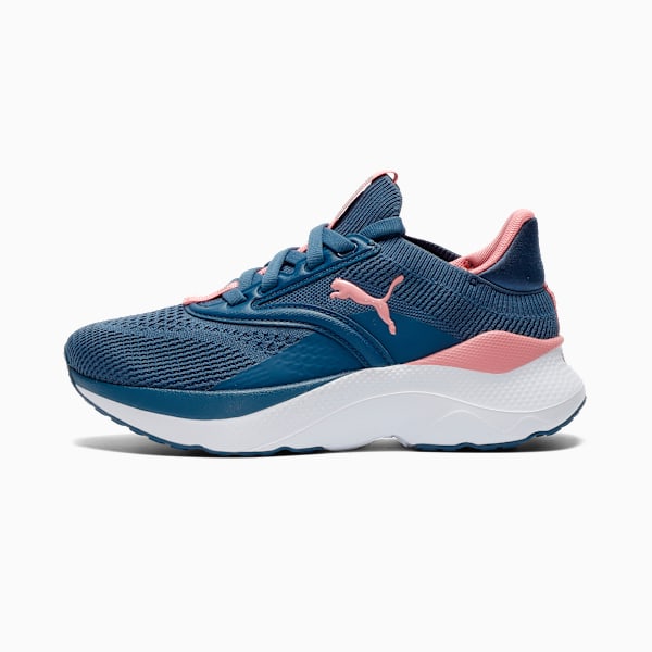 SOFTRIDE Mayve Big Kids' Running Shoes, Dark Indigo-Pinkscape-PUMA White, extralarge