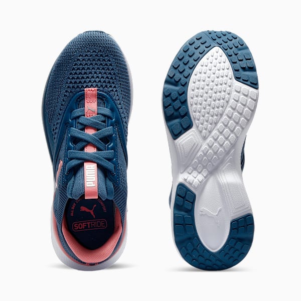 SOFTRIDE Mayve Big Kids' Running Shoes, Dark Indigo-Pinkscape-PUMA White, extralarge
