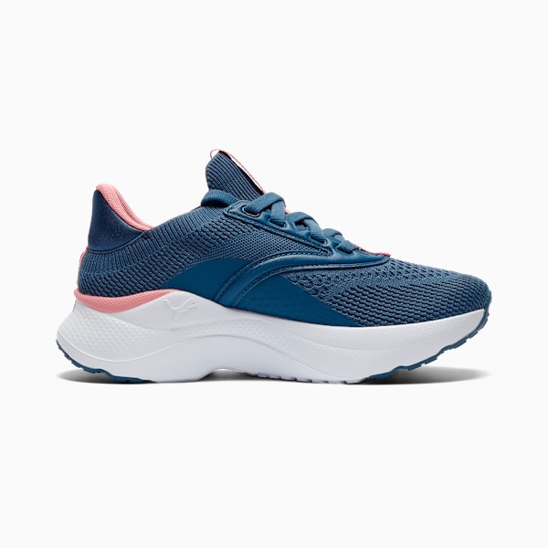 SOFTRIDE Mayve Big Kids' Running Shoes, Dark Indigo-Pinkscape-PUMA White, extralarge