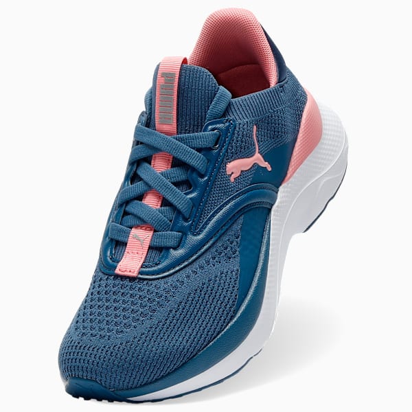 SOFTRIDE Mayve Big Kids' Running Shoes, Dark Indigo-Pinkscape-PUMA White, extralarge