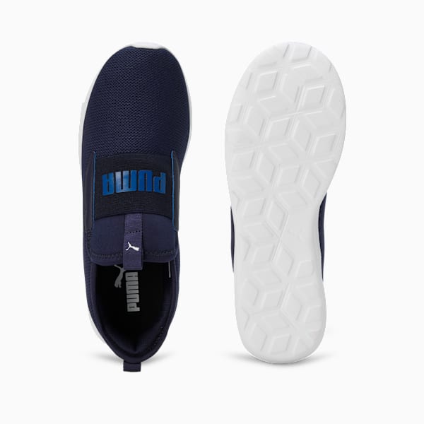 Flamecrest Men's Slip-On Shoes, PUMA Navy-Clyde Royal-PUMA White, extralarge-IND