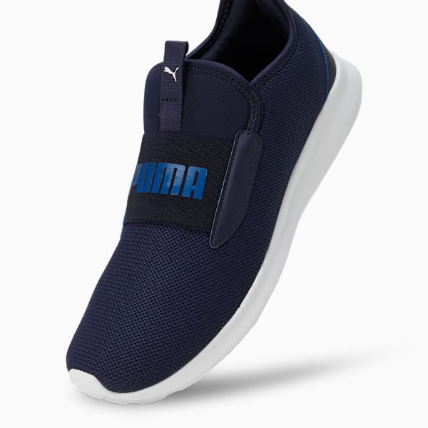 Flamecrest Men's Slip-On Shoes, PUMA Navy-Clyde Royal-PUMA White, extralarge-IND
