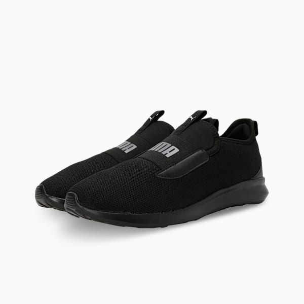 Flamecrest Men's Slip-On Shoes, PUMA Black-Cast Iron-PUMA White, extralarge-IND