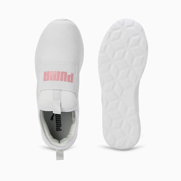 Flamecrest Women's Slip-On Shoes, Feather Gray-Pink Lilac-PUMA White, extralarge-IND