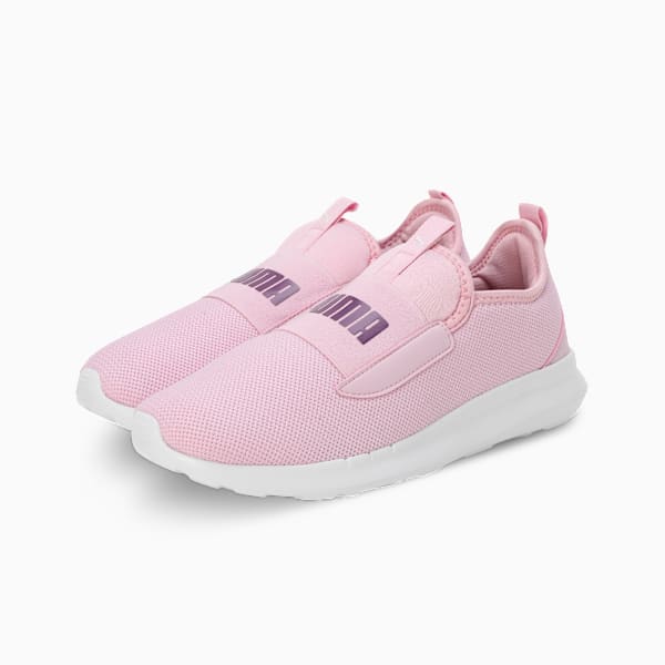 Flamecrest Women's Slip-On Shoes, Grape Mist-Crushed Berry-PUMA White, extralarge-IND