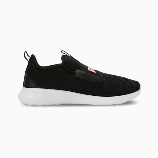 Flamecrest Women's Slip-On Shoes, PUMA Black-Peach Fizz, extralarge-IND