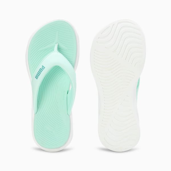 Royalcat Softride Lumina Women's Flip-Flops, Warm White-Minty Burst, extralarge-IND