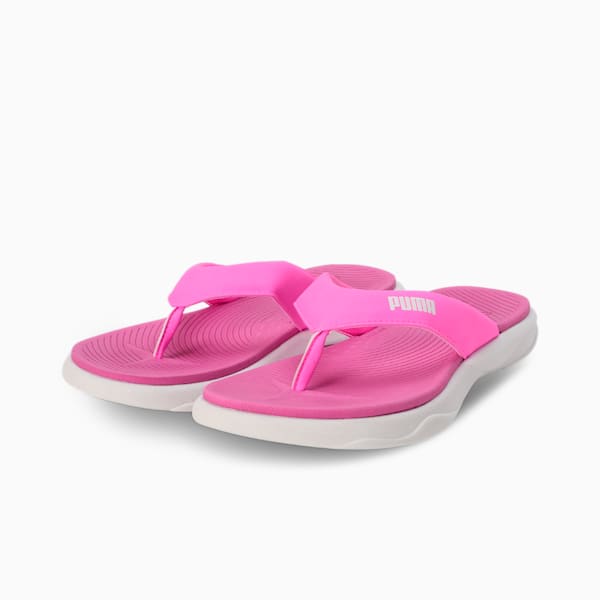 Royalcat Softride Lumina Women's Flip-Flops, Poison Pink-PUMA White, extralarge-IND