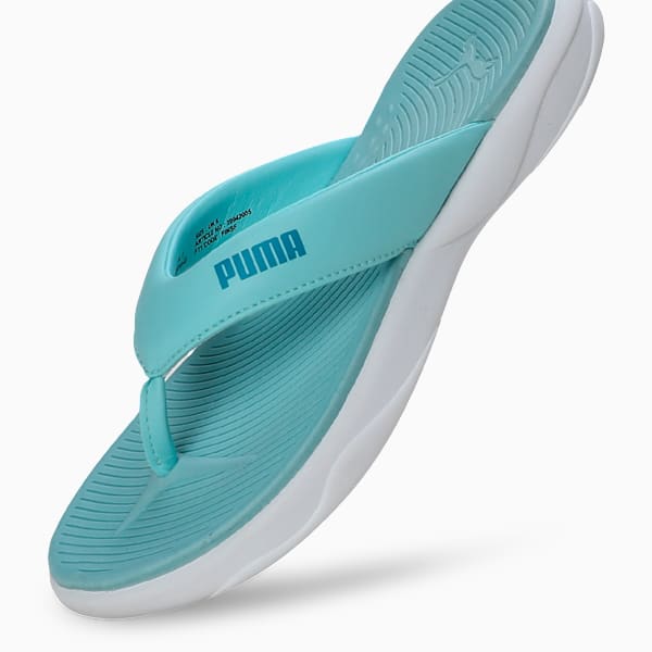 Royalcat Softride Lumina Women's Flip-Flops, PUMA White-Safe Lake-Tropical Blue, extralarge-IND