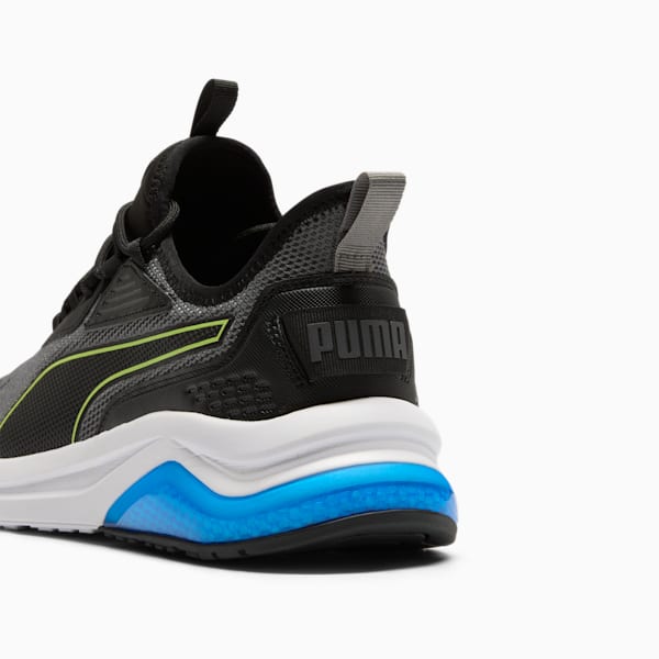 Amplifier Men's Wide Sneakers, Cool Dark Gray-Electric Lime-PUMA Black-PUMA Team Royal, extralarge