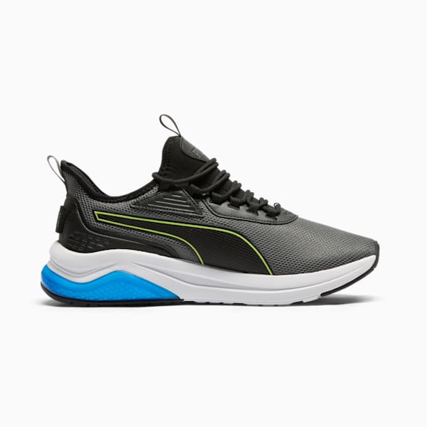 Amplifier Men's Wide Sneakers, Cool Dark Gray-Electric Lime-PUMA Black-PUMA Team Royal, extralarge
