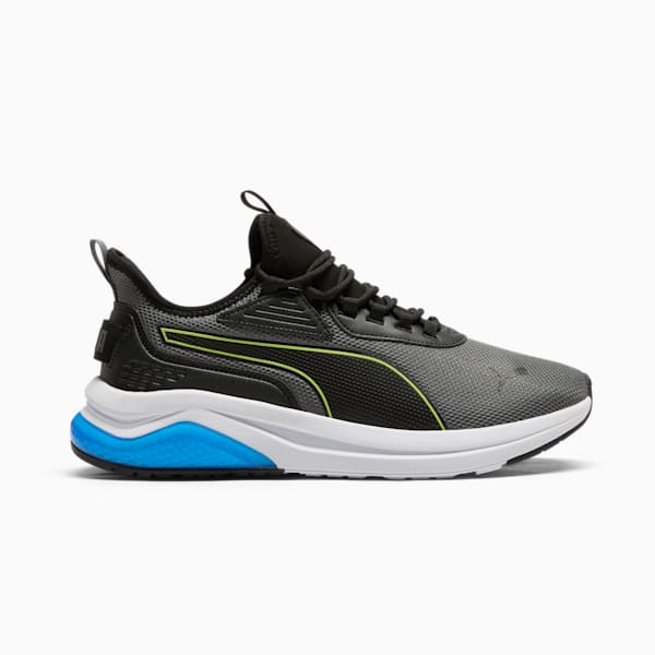 Amplifier Men's Wide Sneakers, Cool Dark Gray-Electric Lime-PUMA Black-PUMA Team Royal, extralarge