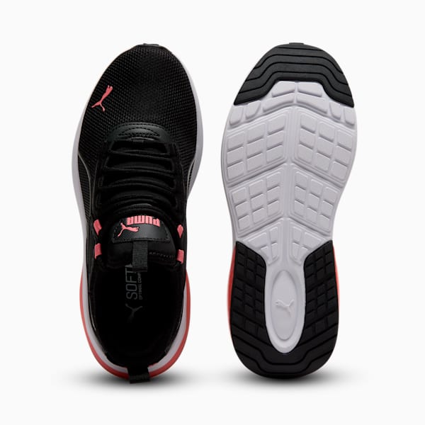 Tenis anchos para mujer Amplifier, PUMA Black-Passionfruit-PUMA White, extralarge