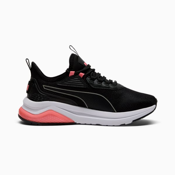 Tenis anchos para mujer Amplifier, PUMA Black-Passionfruit-PUMA White, extralarge