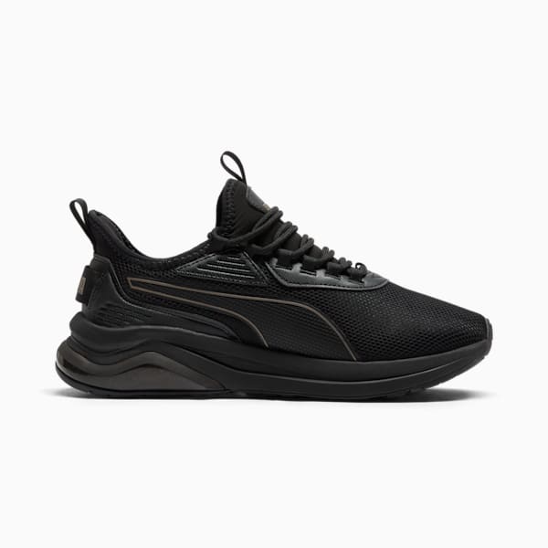 Tenis anchos para mujer Amplifier, PUMA Black-PUMA Gold, extralarge