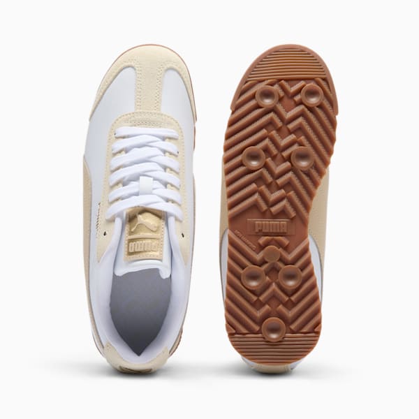 Tenis Roma Almonds para mujer, PUMA White-Putty-Sugared Almond, extralarge