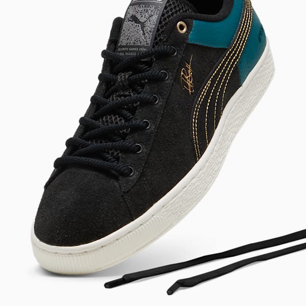 ユニセックス スウェード USAIN BOLT スニーカー, PUMA Black-Cold Green, extralarge-JPN