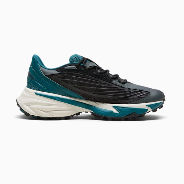 Tenis Spirex Icons of Speed para hombre, PUMA Black-Cold Green, extralarge