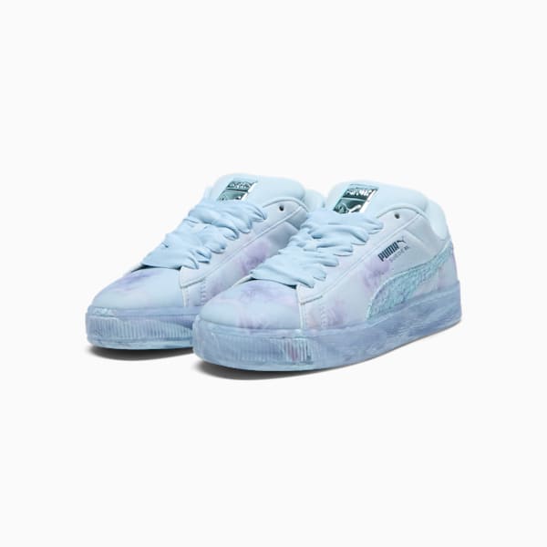 PUMA x COLLINA STRADA Suede XL Tie Dye Women's Sneakers, Frosted Dew-Gray Skies, extralarge