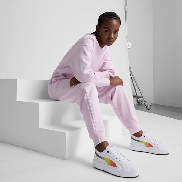 Tenis Kaia 2.0 Love Wins Mujer, PUMA White-Meadow-Bright Papaya-Dart Blue, extralarge