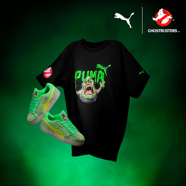 Sneakers PUMA x GHOSTBUSTERS Suede XL Slimer Homme, PUMA Green-Lime Smash-Warm White, extralarge