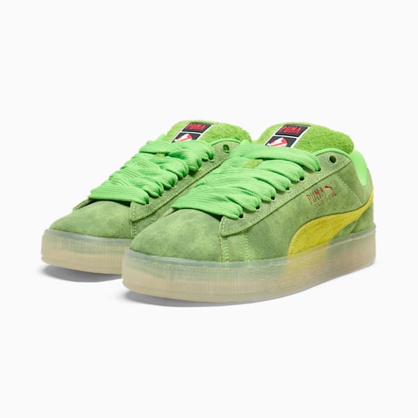 Sneakers PUMA x GHOSTBUSTERS Suede XL Slimer Homme, PUMA Green-Lime Smash-Warm White, extralarge