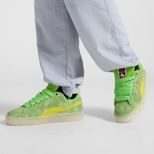Sneakers PUMA x GHOSTBUSTERS Suede XL Slimer Homme, PUMA Green-Lime Smash-Warm White, extralarge