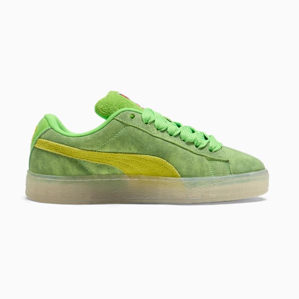 Tenis PUMA x GHOSTBUSTERS Suede XL Slimer para hombre, PUMA Green-Lime Smash-Warm White, extralarge