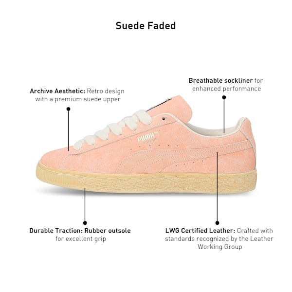 Suede Faded Sneakers, Bright Melon-Frosted Ivory, extralarge-IND