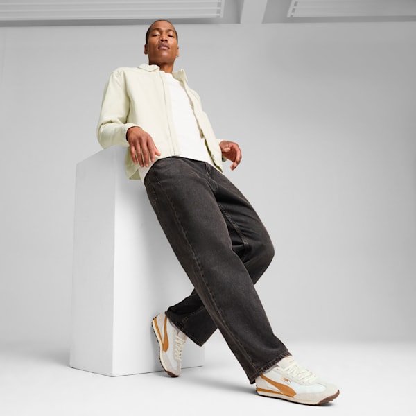 Easy Rider Nylon Sneakers, Warm White-Caramel Latte, extralarge-IND