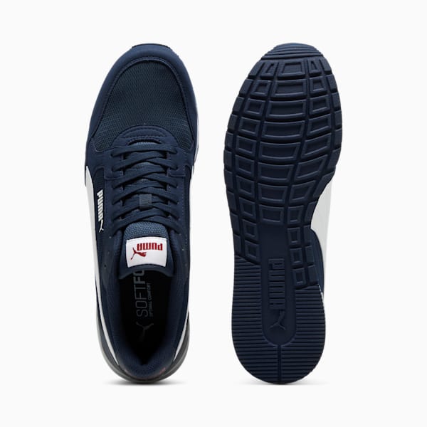 Tenis unisex ST Runner v4 Mesh, Club Navy-PUMA White-Team Regal Red-Platinum Gray, extralarge