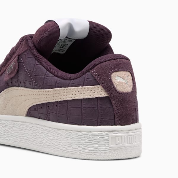 Tenis Suede XL Elevated para mujer, Midnight Plum-PUMA White, extralarge