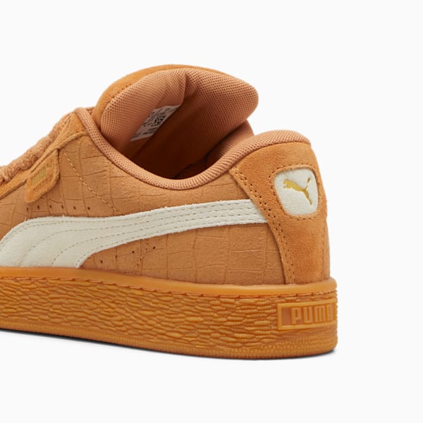 Tenis Suede XL Elevated para mujer, Caramel Latte-Gum, extralarge