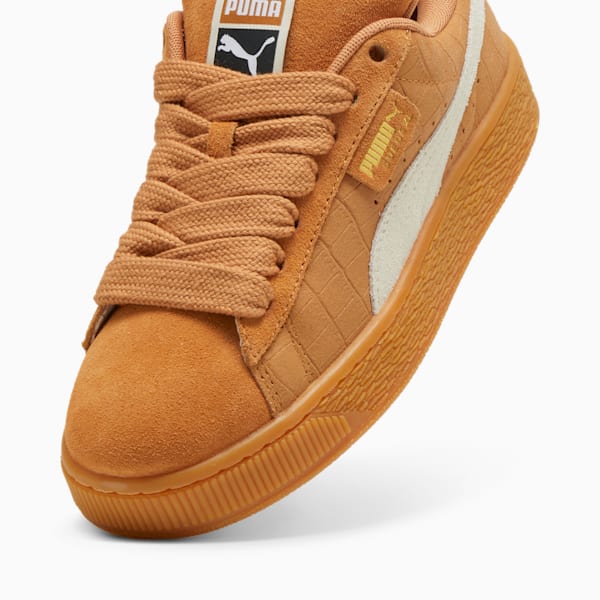 Tenis Suede XL Elevated para mujer, Caramel Latte-Gum, extralarge