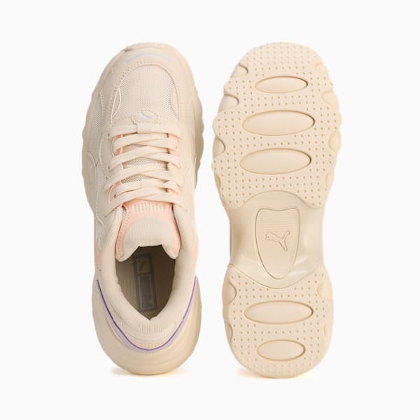 ウィメンズ パルサー ウェッジ メッシュ スニーカー, Frosted Ivory-Spring Lavender-Rosebay, extralarge-JPN