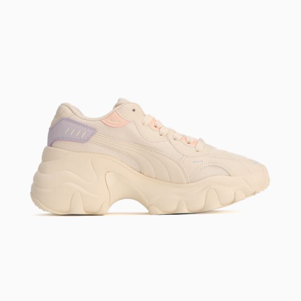 ウィメンズ パルサー ウェッジ メッシュ スニーカー, Frosted Ivory-Spring Lavender-Rosebay, extralarge-JPN