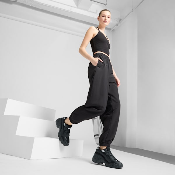 Sneakers Pulsar Wedge Mesh V2 Femme, PUMA Black-PUMA Silver, extralarge