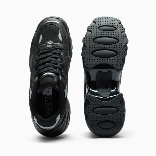 Tenis Pulsar Wedge Mesh V2 para mujer, PUMA Black-PUMA Silver, extralarge