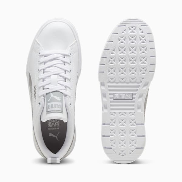 Tenis niños Mayze Glitter, PUMA White-PUMA Silver, extralarge