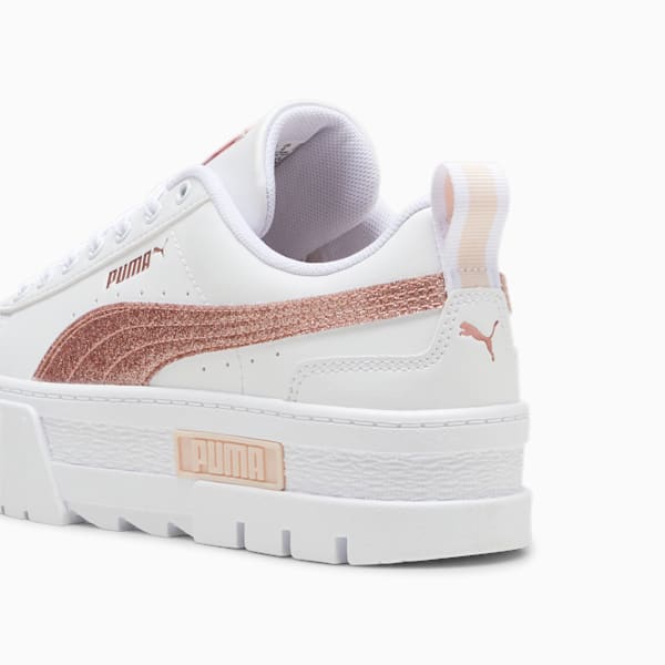 Tenis niños Mayze Glitter, PUMA White-Rose Gold, extralarge