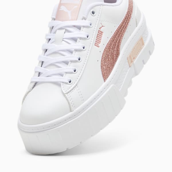 Tenis niños Mayze Glitter, PUMA White-Rose Gold, extralarge