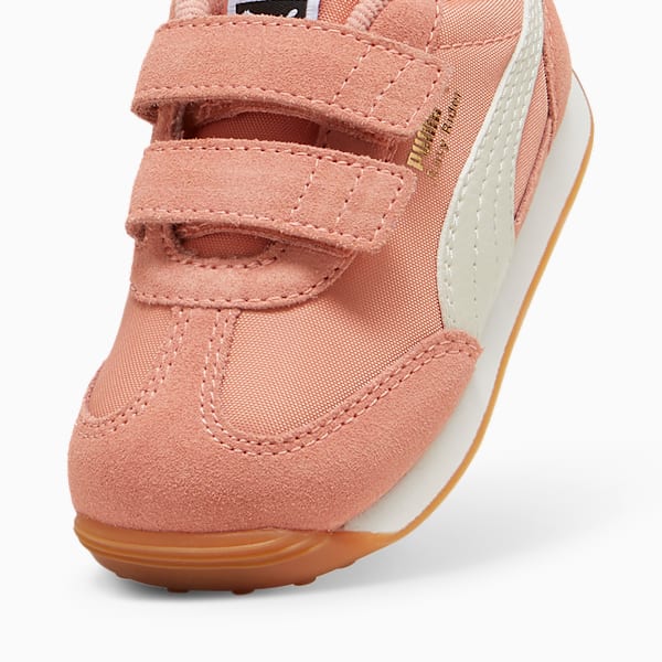 Easy Rider Vintage Toddlers' Easy On Sneakers, Deeva Peach-Alpine Snow-PUMA Gold, extralarge