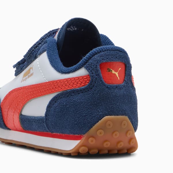 Easy Rider Vintage Toddlers' Easy On Sneakers, Silver Mist-Fierce Red, extralarge