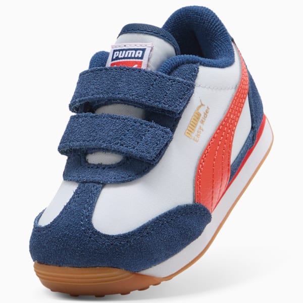 Easy Rider Vintage Toddlers' Easy On Sneakers, Silver Mist-Fierce Red, extralarge