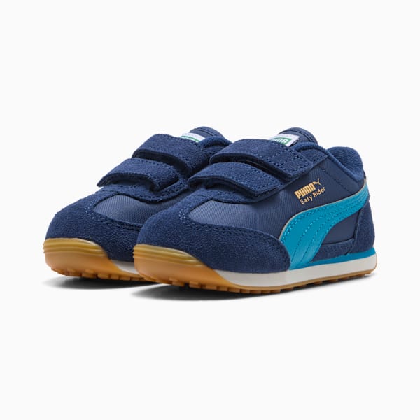 Easy Rider Vintage Toddlers' Sneakers, Persian Blue-Tropical Blue, extralarge