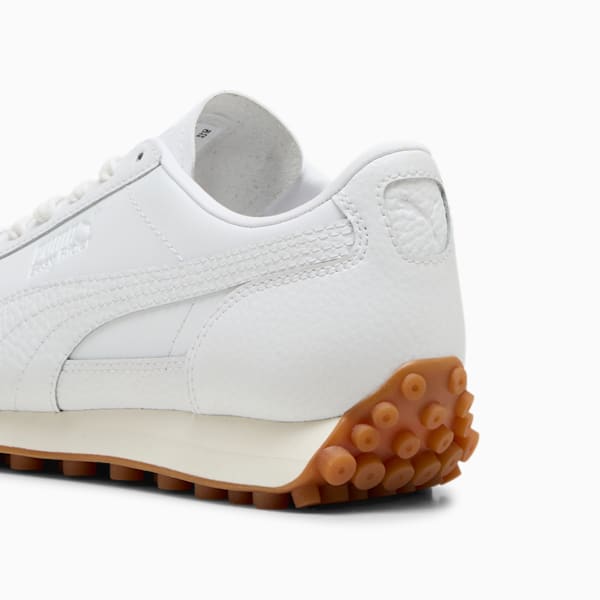 Tenis Easy Rider de piel para niños grandes, PUMA White-Frosted Ivory, extralarge