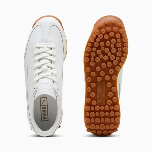 Tenis Easy Rider de piel para niños grandes, PUMA White-Frosted Ivory, extralarge